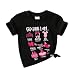 SEVEN YOUNG Christian Toddler Baby Girl Summer Clothes God Says I Am Bible Verse T-Shirt Bow/Flower Religious Shirt Jesus God(2-3T,God Says I am Ballet Prints)