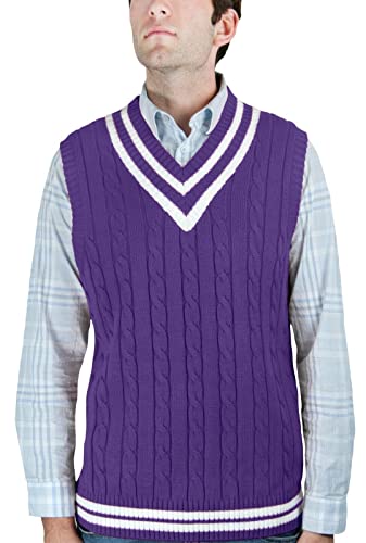 Blue Ocean Cricket Cable Sweater Vest