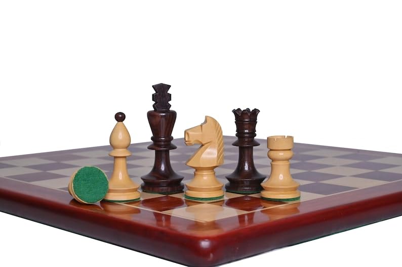 Set di scacchi da torneo rumeno-ungherese riprodotto - Doppio peso con 2 regine extra - Set di scacchi campionato di scacchi