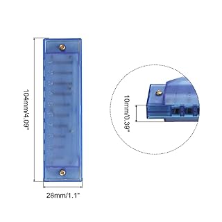 PATIKIL Clearly Colorful Lot de 2 harmonica translucide à 10 trous en ABS avec boîte en PVC pour instruments de musique… - Les Beatles, Paul McCartney, John Lennon, RIngo Starr, George Harrison PATIKIL Clearly Colorful Lot de 2 harmonica translucide à 10 trous en ABS avec boîte en PVC pour instruments de musique… – Image 2