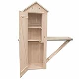 mit zwei Schrankböden Siena Garden Gartenschrank, Pflanzschrank, ausklappbarer Pflanztisch, verriegelbar, 372423