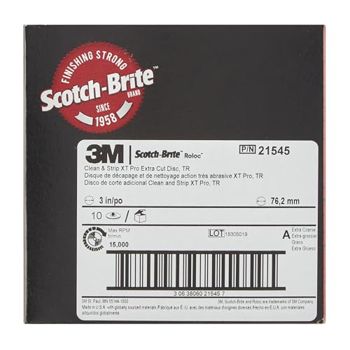 Disco Roloc Clean and Strip XT Pro Extra Cut 3M Scotch-Brite A XCRS 76mm 6