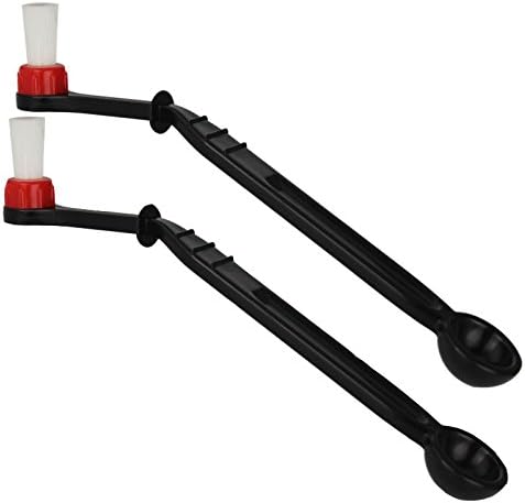 Number-One Coffee Machine Brush Cleaner Nylon Espresso Machine Brush Coffee Cleaning Tool with Spoon (Pack of 2)