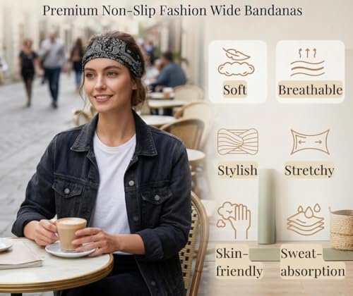Catálogo para Comprar On-line Pañuelos para la cabeza para Mujer , listamos los 10 mejores. 11 Imagen adicional