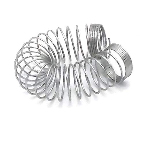 Image of Shisha Silicone Hose Spring for Hookah /Water Pipe /Sheesha /Chicha /Narguile Accessories Silver(2pcs) (Pack of 3)
