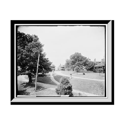 Snapshots of the Past Battery Park Hotel, Asheville, N.C. Heritage Wall Art Print | Black & White Historic Photo | Living Room Decor | 17x22