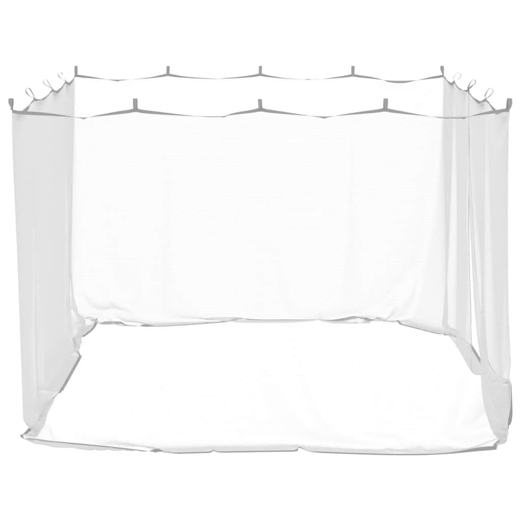 Moskitonetz für den Außenbereich aus Polyester, x x, feinmaschiges Mückennetz mit Maschen, weiß, rechteckiges Fliegengitter für Camping, Garten, Outdoor