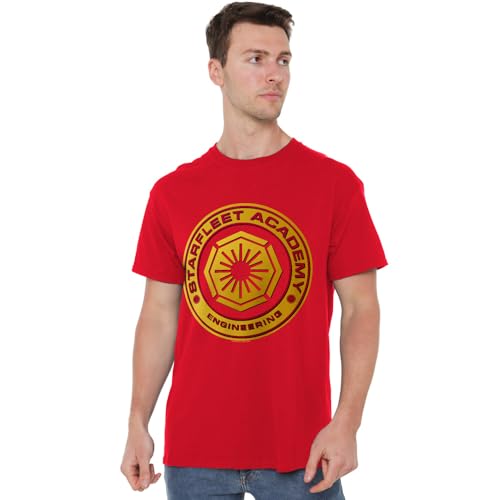 T-shirt Star Trek Engineering unisexe coton rouge taille 4XL pour adulte