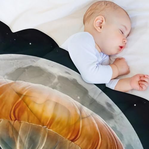 Couverture Giant Jellypoisson Flying, plaid de qualité en flannel douce supérieure