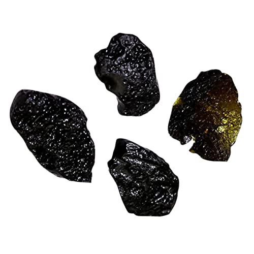 BESPORTBLE 4pcs Natural Meteorite Pendants Educational Meteorite Model for Science Teaching Display