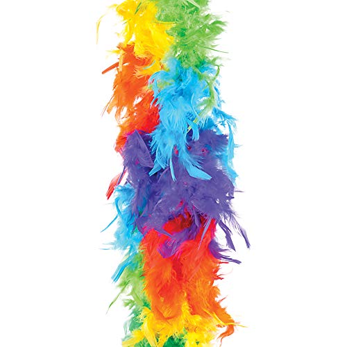 Rhode Island Novelty FBBOARB 6 Foot 60G Rainbow Feather Boa thumb #2