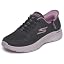 Black Textile Mauve Trim