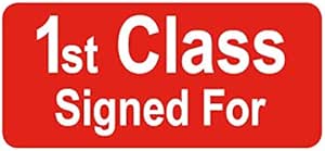 1st Class Signed for - Small Packing Sticky Labels/Stickers (2000 ...