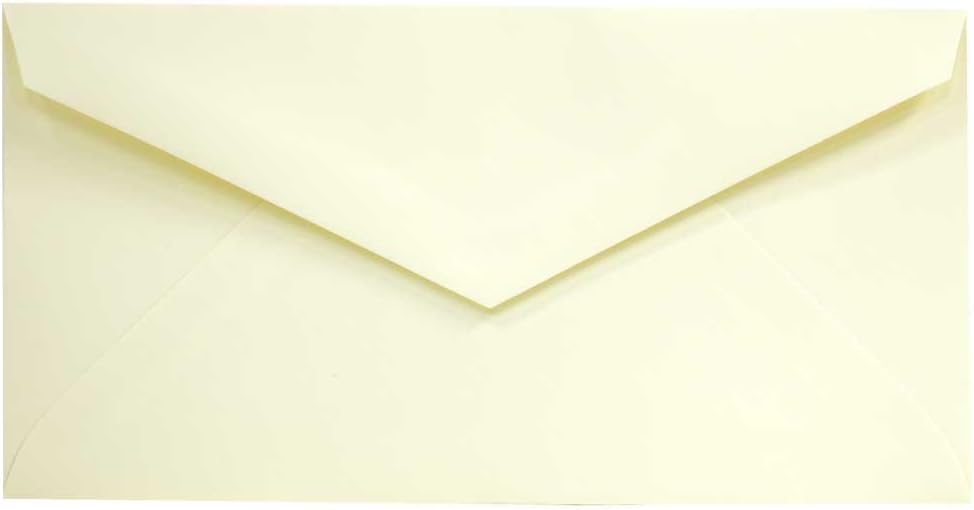 JAM PAPER Monarch Strathmore Invitation Envelopes - 3 7/8 x 7 1/2 - Ivory Wove - 100/Pack