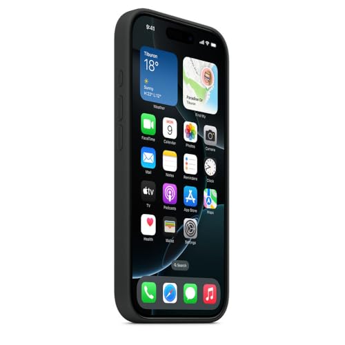 Coque iPhone 15 Pro antichoc silicone liquide magnétique soleil - 2