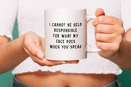 Funny Colleague Mug - "Not Responsible for My Face" 11oz Cup - Image 5