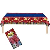 Gleemix Spider Tischdecke Kindergeburtstag 137×274cm, Spinnen Geburtstag Deko Jungen, Spinnennetz Geburtstagsdeko 1 Jahre, Partytischdecken für Spider Partygeschirr Set, für Kinder Party Deko