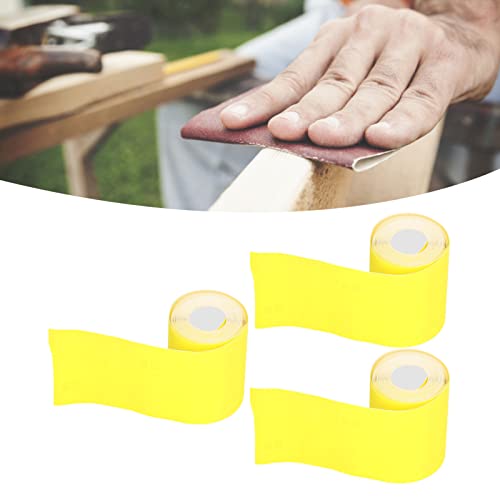 3 Pçs Rolo de Lixa 80 Grão Lixa Abrasivo Polimento Carpintaria Papel de Lixa de óxido de Alumínio Am