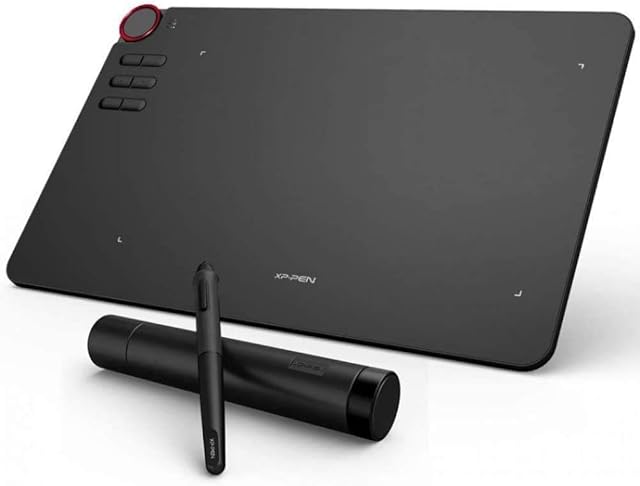 XP-Pen DECO03 10 x 5.62 inch Digital Drawing Tablet with 8192 Levels of Pressure Stylus for Sketching, Painting, E-learning and Web Conferencing