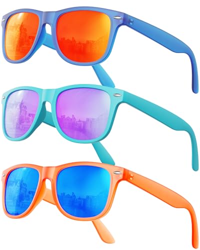 OUKEMAX Okulary przeciwsłoneczne - damskie spolaryzowane okulary przeciwsłoneczne - damskie: modne okulary przeciwsłoneczne polaryzacyjne ochrona UV400 modne okulary przeciwsłoneczne, Pomarańczowy