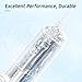 Water Dental Flosser Cordless for Teeth: Portable Oral Irrigator Rechargeable Collapsible Travel Teeth Cleaner with Case, 4 Modes with DIY, 5 Jet Tips, IPX7 Waterproof for Teeth Cleaning
