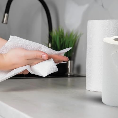 Ezee Kitchen Tissue Paper Roll, 4 Rolls (60 Pulls Per Roll, 240 Sheets), Soft & Highly Absorbent, 2-Ply Kitchen Towel for Cleaning, Wiping, Tissue Paper Roll for Spill Control, Kitchen Use (Pack of 1) - Image 2 thumbnail