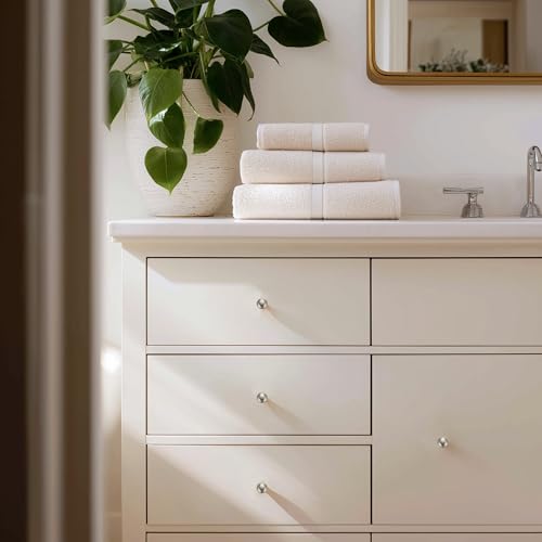 Image of Ravinte 20 Pack 1-1 /4 Inch Diameter Kitchen Cabinet Knobs Brushed Nickel Dresser Knobs Round Solid Cabinet Drawer Pulls for Kitchen Cupboard Hardware