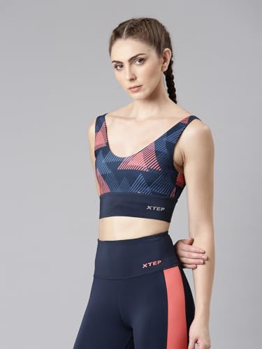 Image of XTEP Women Training Bra Top I Polyester Elastane Blend I Shield & Comfort Technology I Moisture-Wicking Support I Workout Wear