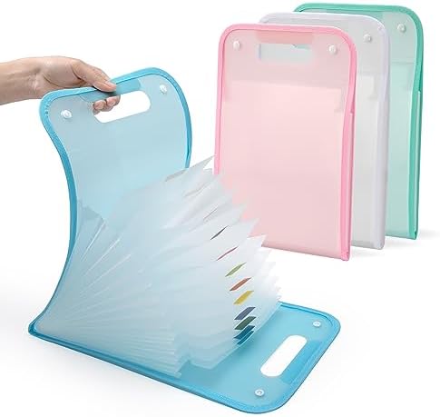 Ordnertaschen-Organizer 12-tlg. - Erweiterbare Dokumentenmappen Mit Etiketten