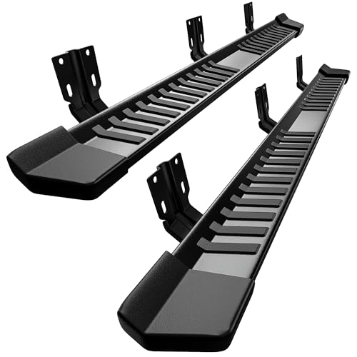 YITAMOTOR 6 Inches Running Boards Replacement for 1999-2016 Ford F250 F350 Super Duty Crew Cab, Side Steps Textured Black Nerf Bars 99-16-Black
