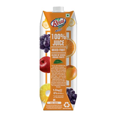 Image of Real Activ, Mixed Fruit, 1L (Pack of 6).
