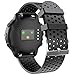 ANCOOL Compatible with Vivoactive 3/Vivoactive 3 Music/Forerunner 245/Forerunner 645/Vivomove HR Band,20mm Soft Silicone Band Replacement Sport Strap for Garmin Smart Watch-(Large,Black)