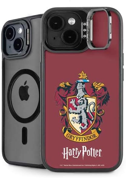 Skinit Kickstand Phone Case Compatible with iPhone 13 - Officially Licensed Wizarding World Harry Potter Gryffindor House Crest Design