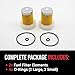 Powkos Fuel Filter Element 31A6200317 Compatible with Mahindra Tractor 2415 2516 3016 Max 22 Max 25 Max 26 Max 28 1526 1626 Replaces 31A6200317 6A320-59930 (2 PACK)