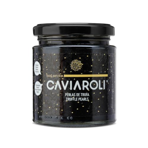 CAVIAROLI Perlas de Trufa Negra 200g Food Service | Falso Caviar de Jugo de Trufa para Alta Cocina | Esferificaciones Gourmet para Hostelería | Sin Gluten