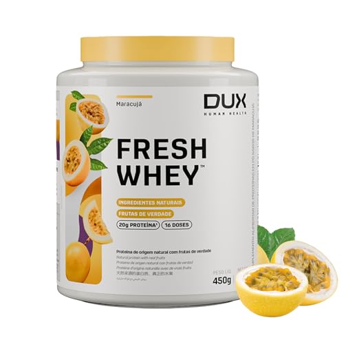 DUX HUMAN HEALTH FreshWhey 450g Maracujá – Proteína com Frutas e Oleaginosas Naturais