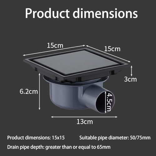 Siphon sol pour douche à l'italienne et sous-sol évacuation 360 - 6