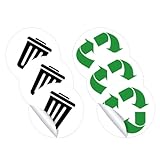Étiquette autocollante pour le tri des déchets : imperméable, amovible et auto-adhésive, elle facilite grandement le tri de vos déchets. autocollants pour poubelle de recyclage
