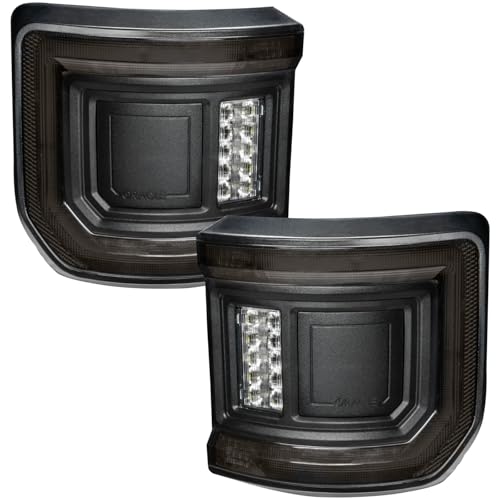 ORACLE Lighting 5882-504 Pair of Tinted Flush Mount LED Tail Lights fits 2020 2024 Gladiator JT - Low-Profile Wrap-Around Design and Durability
