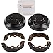Huskey Parts Company Club Car Brake Repair Kit Including Brake Drums Brake Shoes & Spring Kit for DS G&E 95+ & Precedent 04+ Golf Cart