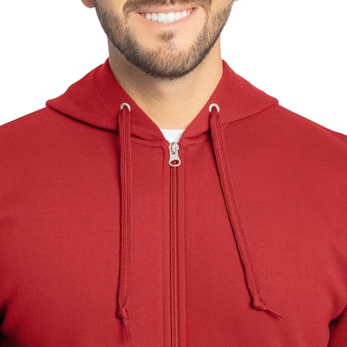 Image of Fruit of the Loom Eversoft Fleece Full Zip Hoodie Sweatshirt
