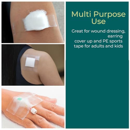 Nanacare Hypoallergenic Transparent Surgical Tape 1 Inch X 10Yd |4 Rolls Waterproof,Clear| Medical Tape For Skin, Dressings And Face| First Aid Bandage Tape thumb #4