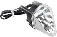 Vista 3 de GUAIMI 12 LED Claro/Lente Humo Centro Luz Piloto Luz Parabrisas 3rd Ojos para YZF-R6 2006-2007 -Transparente