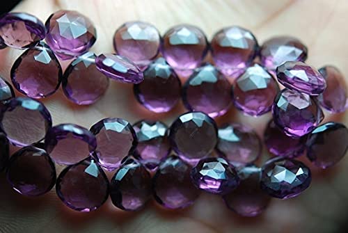 Kunzite Pink Quartz Faceted Heart perles cœur idéales pour fabriquer un cadeau de fête des mères