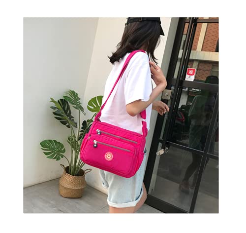 Image of Single shoulder Messenger Crossbody Bag Nylon Purse Satchel Travel Women Lady Fashion Top Handle