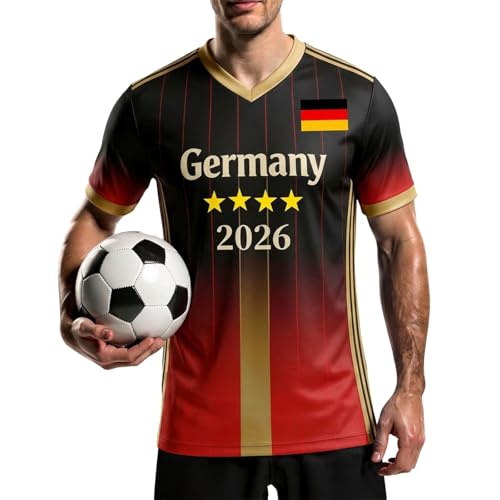 Camisetas De Hombre Camiseta Transpirable Rendimiento Fútbol Entrenamientos Partidos V Relax Estampado Selección Neozelandesa Shorts Verano Lavable Máquina Camisetas Deporte Hombre (Black, S)