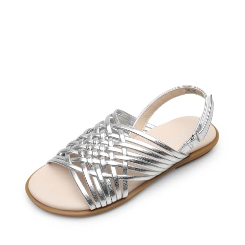 DREAM PAIRS Girls Sandals Gladiator Braided Flat Open Toe Summer Sandals
