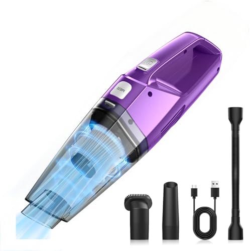 Image of Bossdan Handheld Vacuum Cordless - Car Vac Portable with 8KPA & Multi Accessories & Low Noise, Lightweight Hand Held Vacuum Cordless Rechargeable for Car /Home /Dust /Pet Hair, Mine Portable Vacuum