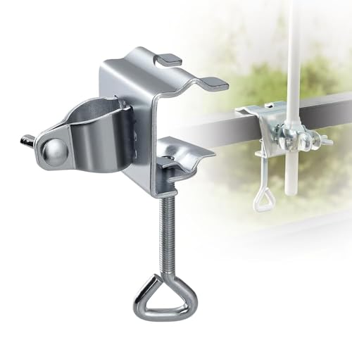 Casenly Sonnenschirmhalter Balkon, Tischklammer für Sonnenschirme Einstellbar Sonnenschirmhalter...