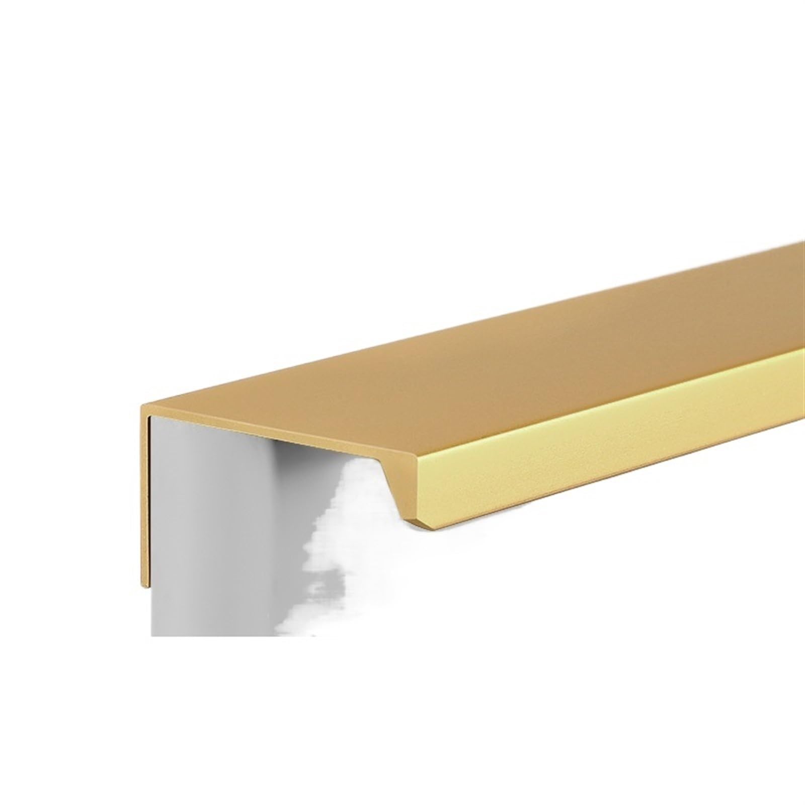 OZLCUA Concealed Handles Non-Punch Furniture Handle Matte Cabinet Handles Hidden for Cabinets and Drawers(Gold,80mm)